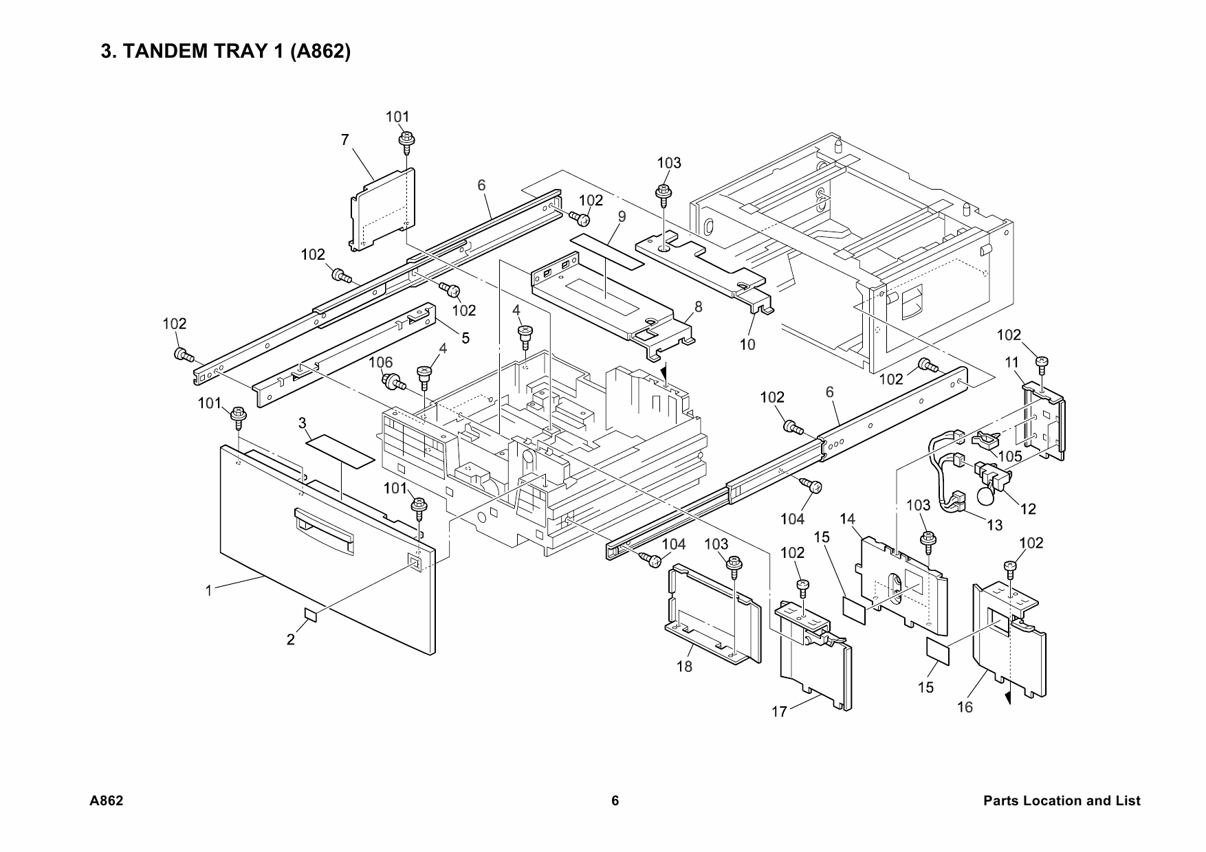 RICOH Options A862 LARGE-CAPACITY-TRAY Parts Catalog PDF download-2